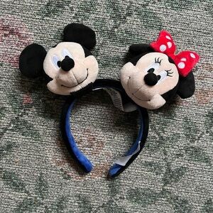 Disney Mickey & Minnie Mouse Plush “create your own” plush headband
